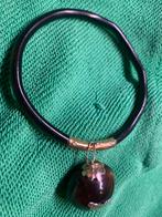 Cows eye aan zwart koraal armband, Ophalen of Verzenden, Goud