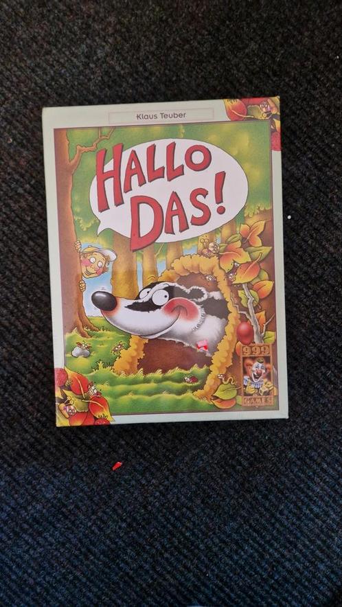 Nieuw. Hallo Das! - Klaus Teuber 999 Games, Hobby en Vrije tijd, Gezelschapsspellen | Bordspellen, Nieuw, Drie of vier spelers