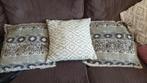 Unique Living kussens, Huis en Inrichting, Woonaccessoires | Kussens, Ophalen of Verzenden, Zo goed als nieuw, Beige, Vierkant