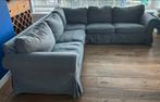 IKEA Ektorp Hoekbank Grijs + Bruine Hoes, Ophalen, Gebruikt, Stof