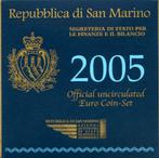 BU set San Marino 2005 - 1 ct t/m 5 euro (Zilver) - Blister, Overige waardes, Verzenden, Setje, Zilver
