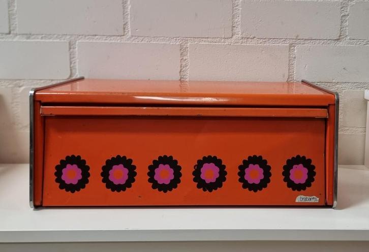 2134 Vintage Brabantia Patrice Broodtrommel Brooddoos swiet, Huis en Inrichting, Keuken | Keukenbenodigdheden, Gebruikt, Ophalen of Verzenden