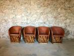 Stoelen - fauteuils, Gebruikt, Bruin, Ophalen of Verzenden, Vijf, Zes of meer stoelen