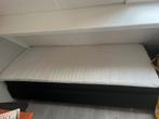 Eenpersoons bed Jysk met hoofdbord, Huis en Inrichting, Slaapkamer | Bedden, Ophalen, 90 cm, Eenpersoons, Zwart
