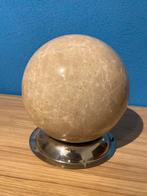 Marmeren/Travetijn Bol Beige 20cm Zwaar, Ophalen, Zo goed als nieuw