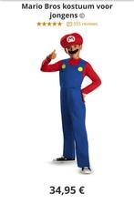 Mario verkleedpak maat M, Kinderen en Baby's, Ophalen of Verzenden, Zo goed als nieuw, 122 t/m 128, Jongen of Meisje