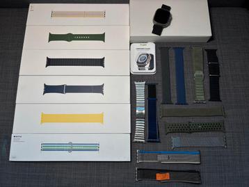 Apple Watch Ultra 2 incl. 19 bandjes (8 org.) 100% batterij beschikbaar voor biedingen