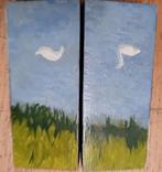 HOUTEN 3 LUIK HENNY BAL 2002 HUT IN BOS MET NAAKTEN, Ophalen of Verzenden