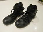 Converse All Star halfhoge leren zwarte schoenen maat 36., Jongen of Meisje, Schoenen, Ophalen of Verzenden, Zo goed als nieuw