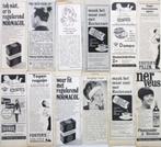 50+ vintage reclames keel haar en drogist producten 1967-69, Verzamelen, Verzenden, Gebruikt