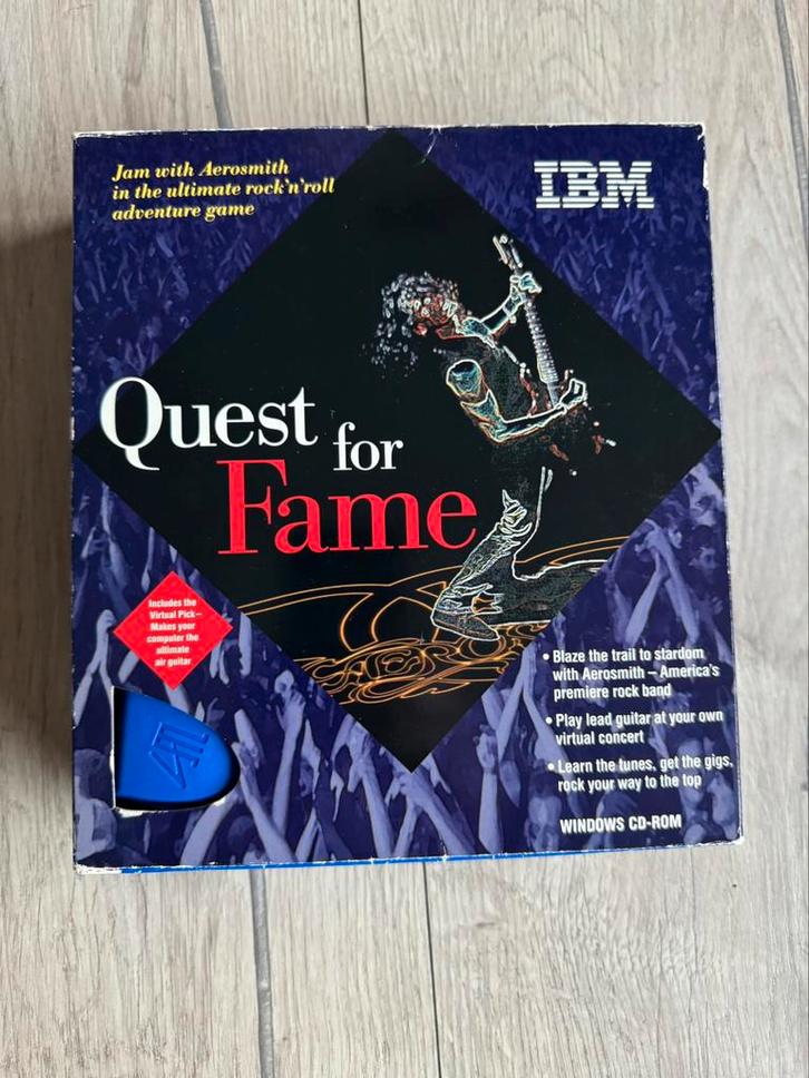 Quest for Fame Aerosmith IBM PC Big Box, Spelcomputers en Games, Games | Pc, Zo goed als nieuw, 1 speler, Ophalen of Verzenden