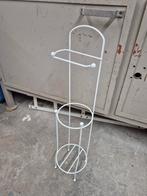 Wit metalen toiletrolhouder wcrolhouder badkamer, Ophalen of Verzenden, Zo goed als nieuw, Wit, Overige typen