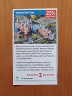 Kasteel de Haar 25% korting maximaal 5 personen, Drie personen of meer, Kortingsbon, Overige typen