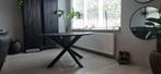 Ronde eettafel zwart 1.40, Huis en Inrichting, Tafels | Eettafels, Ophalen, Rond, Zo goed als nieuw, 100 tot 150 cm