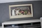 Mooie plaat met lijst en glas brocante, Antiek en Kunst, Ophalen