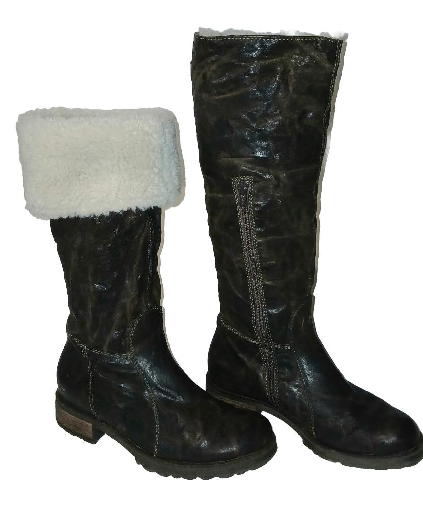 vachtlaars, Kleding | Dames, Schoenen, Zo goed als nieuw, Hoge laarzen, Bruin, Ophalen of Verzenden