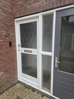 Voordeur met glas, Doe-het-zelf en Verbouw, Deuren en Horren, Ophalen, Gebruikt, 80 tot 100 cm, Buitendeur