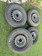 Bmw e36/e46 5x120 stalen velgen set met winterbanden, Ophalen, Gebruikt