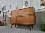 Deens Design Bar Dressoir | Jaren 60 Teak Kast Sideboard DM5, Huis en Inrichting, Gebruikt, Glas, 150 tot 200 cm, Ophalen of Verzenden