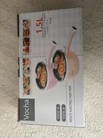 Vocha Pan - Elektrische Hot Pot 1.5L - PINK, Nieuw, 3 kookzones of minder, Ophalen of Verzenden, Vrijstaand