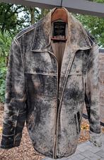 Vintage leren jas, Ophalen, Gedragen, Maat 48/50 (M), Bruin