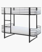 Stapelbed Buzz zwart, Huis en Inrichting, Slaapkamer | Stapelbedden en Hoogslapers, Ophalen, 90 cm, 160 tot 180 cm, Tweepersoons