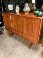 Deens highboard, Huis en Inrichting, Kasten | Dressoirs, Ophalen, Zo goed als nieuw, 25 tot 50 cm, 100 tot 150 cm