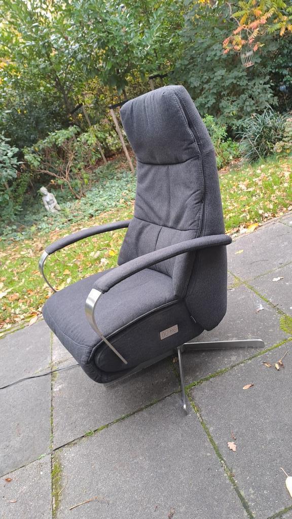 Prominent E-100 Humberto relax fauteuil electrisch, Huis en Inrichting, Fauteuils, Gebruikt, Metaal, Stof, 50 tot 75 cm, Minder dan 75 cm