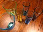 Vintage shotglaasjes / neon shot / tequila glaasjes, Verzamelen, Glas en Borrelglaasjes, Ophalen of Verzenden, Zo goed als nieuw