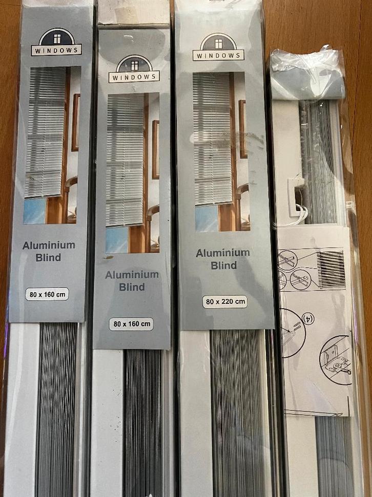 4x nieuwe room witte luxaflex, Huis en Inrichting, Stoffering | Gordijnen en Lamellen, Nieuw, Minder dan 100 cm, Ophalen