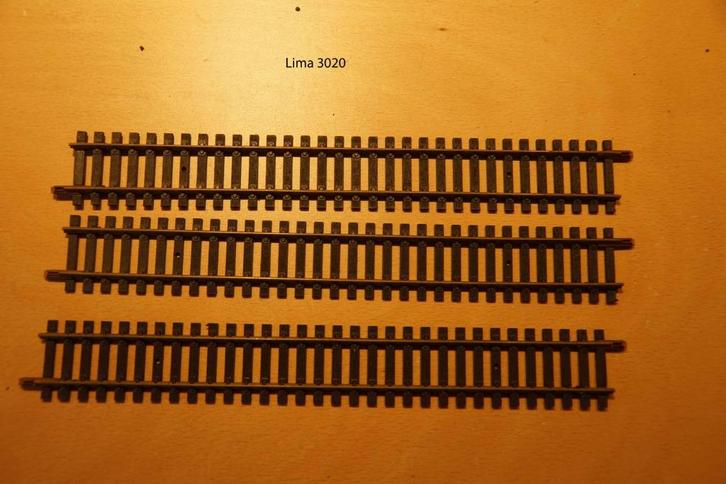 Partij rails H0 Lima, Hobby en Vrije tijd, Modeltreinen | H0, Gebruikt, Rails, Gelijkstroom, Lima, Analoog, Ophalen of Verzenden