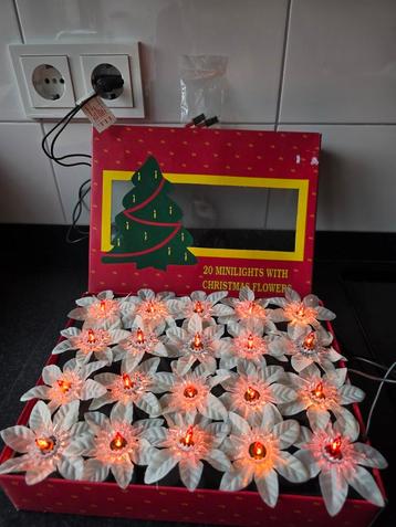 Antiek! FDL jaren 80 bloem kerstverlichting vintage retro beschikbaar voor biedingen