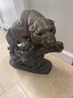 Brons tyger beeld, Antiek en Kunst, Ophalen of Verzenden, Brons