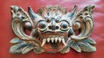 Oud retro houten Balinees Barong Masker houtsnijwerk, Ophalen of Verzenden