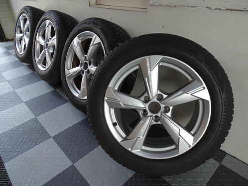 Set Audi A6 4K Orig LMV 225/55 18 Bridgestone Winterbanden, Auto-onderdelen, Banden en Velgen, Banden en Velgen, Winterbanden