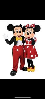 Minnie & mickey mouse mascotte, Ophalen of Verzenden, Zo goed als nieuw, Verjaardag