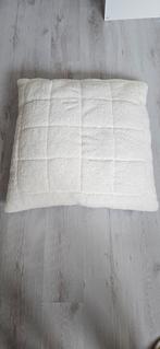 Groot kussen 75x75, heerlijk achter de rug op bed/bank, Ophalen of Verzenden, Nieuw, Beige, Vierkant