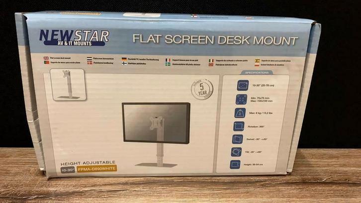 NIEUW Monitorarm/monitorsteun NewStar / Neomounts FPMA-D890, Computers en Software, Monitoren, Nieuw, 60 Hz of minder, Overige typen