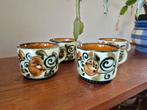 4 vintage theekopjes / Boch La Louviere, Antiek en Kunst, Ophalen of Verzenden