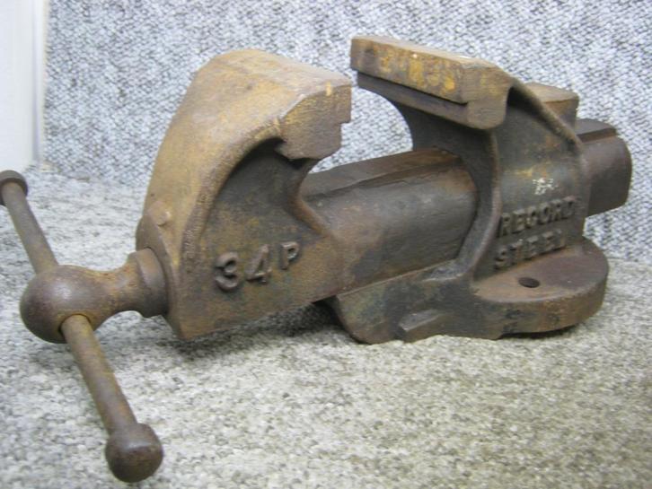 Bankschroef. Record 34P. 15kg. Circa jaren 20, Antiek en Kunst, Antiek | Gereedschap en Instrumenten, Verzenden