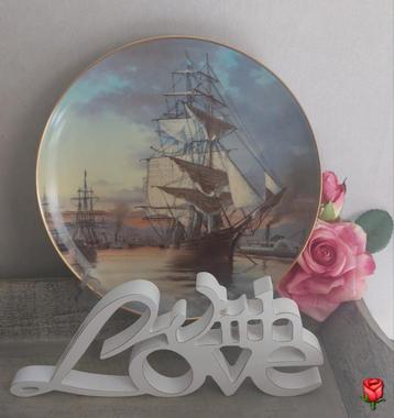 Wandbord met het Flying Cloud zeilschip Franklin Porcelain beschikbaar voor biedingen