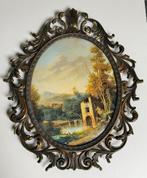 brocante rococo style schilderij print, Antiek en Kunst, Ophalen of Verzenden