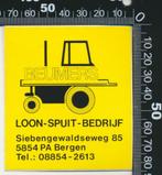 Sticker: Beumers Loon Spuit Bedrijf - Bergen, Verzamelen, Stickers, Overige typen, Ophalen of Verzenden, Zo goed als nieuw