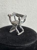 Zilver miniatuur stoel beeldje, Ophalen of Verzenden
