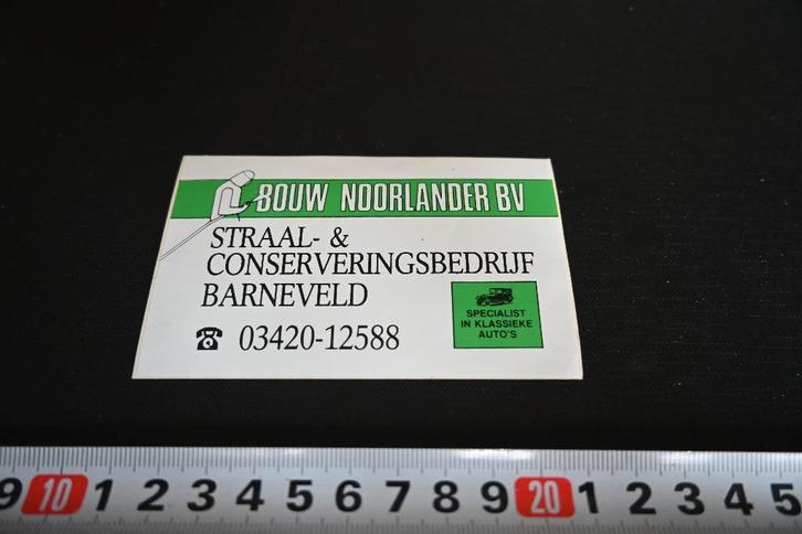 stickers Barneveld BOUW NOORLANDER BV klassieke auto's, Verzamelen, Stickers, Zo goed als nieuw, Ophalen
