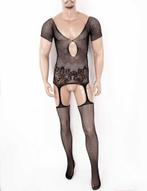 Heren zwarte body 2 / bodysuit sissy lingerie pakje sexy, Kleding | Heren, Ondergoed, Verzenden, Zwart, Nachtkleding