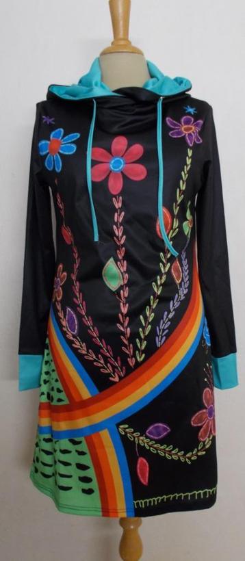 Hippie/Ibiza apart print jurkje met capuchon/hoodie! 40 beschikbaar voor biedingen