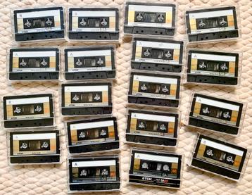 18x TDK SA60 gold 1985 cassettebandjes SA-60 SA 60 popmuziek beschikbaar voor biedingen