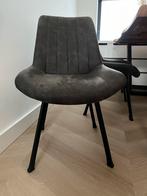Eettafel stoelen 6 stuks industrieel, Huis en Inrichting, Stoelen, Ophalen, Zo goed als nieuw, Grijs