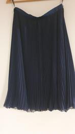 geplisserd rok van zijde, Kleding | Dames, Gelegenheidskleding, Maat 38/40 (M), Overige typen, Blauw, Ophalen of Verzenden